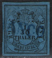 Franco Auf 1/10 Thaler Blau - Oldenburg Nr. 2 I - Kabinett - Oldenbourg