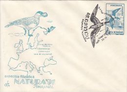 34462- POMARINE SKUA, BIRDS, SPECIAL COVER, 1991, ROMANIA - Albatrosse & Sturmvögel