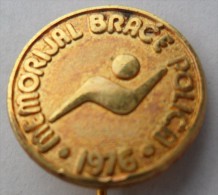 Swimming CLUB MEMORIAL BRACE POLICA 1976  PINS BADGES   Z - Schwimmen