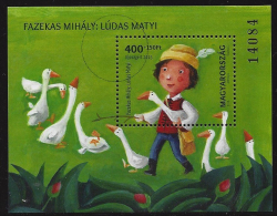 HUNGARY - 2015.SPECIMEN -  Souvenir Sheet - Youth - Fairy Tale By Mihaly Fazekas - Used Stamps