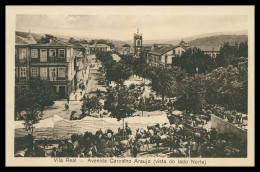 VILA REAL - FEIRAS E MERCADOS - Avenida Carvalho Araujo -vista Do Lado Norte (Ed. Miguel Monteiro) Carte Postale - Vila Real