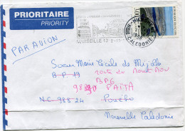 NOUVELLE-CALEDONIE LETTRE DEPART MARSEILLE 2-11-98 POUR POUEBO REEXPEDIEE A PAITA ARRIVEE EN FAUSSE ROUTE A HIENGHENE - Covers & Documents