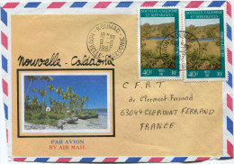 NOUVELLE-CALEDONIE LETTRE PAR AVION DEPART KOUMAC 9-6-1987 POUR LA FRANCE - Briefe U. Dokumente