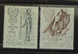 Yugoslavia 1962; UNESCO - Save Nubian Monuments - Unused Stamps