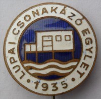 Rowing, Kayak, Canoe - Club HUNGARY LUPAI CSONAKAZO EGYLET 1935  PINS BADGES   Z - Canottaggio