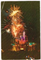O794 Disneyland - Fireworks - Night Nuit Nacht Notte Noche Notturno - Walt Disney / Viaggiata 1986 - Disneyland