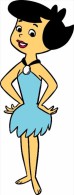 The Flintstones Betty Rubble Cartoon Sticker Decal 13x8 Cm. Aprox. - Other & Unclassified