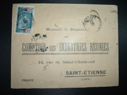 LETTRE Pour La FRANCE TP AOF COTE D'IVOIRE 75c Surchargé 50 OBL.14 FEVR 35 + VERSO 16 FEVR 35 ABIDJAN COTE D'IVOIRE - Briefe U. Dokumente