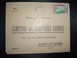 LETTRE Pour La FRANCE TP AOF NIGER 50c OBL.14 FEVR 33? NIAMEY NIGER - Covers & Documents