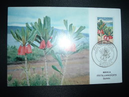 CP FLEURS DE NOUVELLE CALEDONIE 2F OBL. 27 JANV. 1964 NOUMEA PREMIER JOUR - Brieven En Documenten