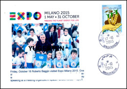 ARGELIA 2015 Cover World Expo Milan 2015 Milano Expo - Roberto Baggio World Food Day Cancelled October 17 - 2015 – Milán (Italia)