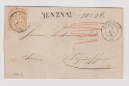 Heimat LU Menznau 1861-08-03 Lang-O R-Brief Strubel - Lettres & Documents