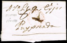 GERONA PREF. - PUIGCERDA 4R - 1848 CARTA CIRC. DE VILLAFRANCA (BAEZA) A PUIGCERD - ...-1850 Prephilately