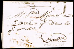 GERONA PREF. - RIPOLL 5R - CARTA CIRC. A BARCELONA, VARIANTE COLOR MARRON 1804 - ...-1850 Prefilatelia