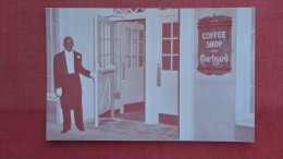 Black Doorman Coffee Shop Charlestown SC Francis Marion Hotel         =2143 - Negro Americana