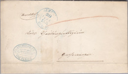 Heimat LU SURSEE 1854-02-20 Blau Auf Amt Brief - Cartas & Documentos