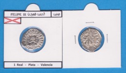 FELIPE  III  (1.598-1.621) 1 Real  1.610  Plata  Valencia   SC/UNC  Réplica   T-DL-11.470 - Essais & Refrappes