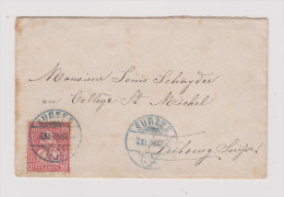 Heimat LU Sursee 1878-11-04 Blau Auf Brief Nach Fribourg Mit 10Rp.Sitzende Helvetia - Lettres & Documents