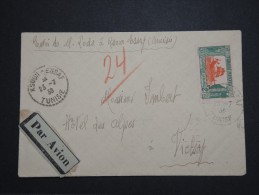 FRANCE - TUNISIE - Enveloppe Par Avion ( étiquette) De Ksoun - Essaf Pour Vichy En 1938 - A Voir - Lot P14581 - Cartas & Documentos