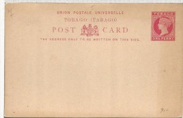 TOBAGO ENTERO POSTAL REINA VICTORIA - Trinidad En Tobago (...-1961)