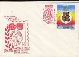 YOUTH COMMUNIST ORGANIZATION, SPECIAL COVER, 1987, ROMANIA - Covers & Documents