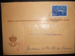 Liechtenstein Lettre De Vaduz 1962 - Storia Postale