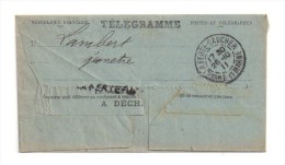 Telegramme  77 La Ferte Gaucher 1911 - Telegraaf-en Telefoonzegels