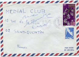 NOUVELLE-CALEDONIE LETTRE PAR AVION DEPART CANALA 21-9-1976 POUR LA FRANCE - Storia Postale