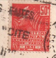 Tresse Maculées Exposition Coloniale 1931 - Storia Postale