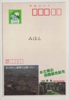 Temple Ancient Tombs,Japan 1989 Bird's View Of Chiba Prefecture Sakae Town Pre-stamped Card,mihon Overprint Specimen - Archéologie