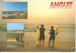 ANGLET - Yvon 640505 - écrite, Circulée Et Flamme 1996 - Carte Rare Et Originale - Tbe - Anglet