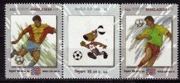 BANGLADESH   N° 452/53 + Vignette  * *   Cup  1994   Football  Soccer  Fussball - 1994 – États-Unis