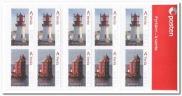 Noorwegen 2015, Postfris MNH, Lighthouses - Markenheftchen