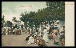 SÃO TOMÉ E PRÍNCIPE - FEIRAS E MERCADOS - Trechos Da Feira( Ed.Salvador Levy, & C.ª) Carte Postale - Santo Tomé Y Príncipe