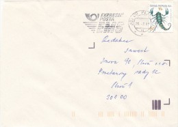 K5830 - Czech Rep. (2001) 302 00 Plzen 02 (41): Express Mail - EMS; (letter) Tariff: 5,40Kc (stamp: Sign Of The Zodiac) - Other (Sea)