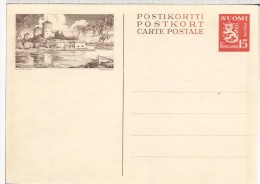 FINLANDIA ENTERO POSTAL CASTILLO - Postwaardestukken