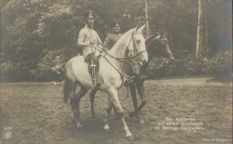 Kronprinz Wilhelm Von Preussen Zu Pferd Im Berliner Tiergarten, Postkarte, Adel, Preußen, Deutsches Kaiserhaus - Familles Royales