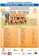 Programme Football Hollande C France U18 2000 Programma Avec 2 Pages - Libros