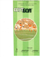 Programme Football 1996 1997 Spartak Moscow Russia C Toulouse FC UEFA Cup - Libros