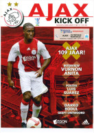 Programme Football 2008 2009 Ajax Amsterdam C Olympique De Marseille OM UEFA Cup - Livres