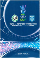 Programme Football 2006 2007 Maccabi Haifa C AJA Auxerre UEFA Cup - Boeken