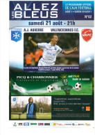 Programme Football 2010 2011 AJA Auxerre C Valenciennes - Boeken
