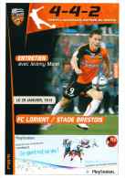 Programme Football 2010 2011 Lorient C Brest - Libros