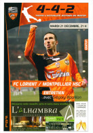 Programme Football 2010 2011 Lorient C Montpellier - Books
