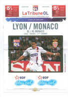 Programme Football 2007 2008 OL Olympique Lyon C AS Monaco - Libros