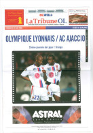 Programme Football 2004 2005 OL Olympique Lyon C AC Ajaccio - Books