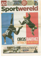 Programme Football 2004 Hollande C France Edition Journal Sportive AD Sportwereld Jour Du Match - Boeken