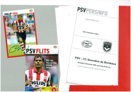 Dossier Presse Football (Edition De PSV) PSV Eindhoven C Girondins De Bordeaux 2006 2007 Champions League - Books