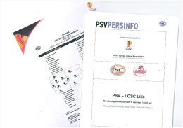 Dossier Presse Football (Edition De PSV) PSV Eindhoven C LOSC Lille 2010 2011 Europa League - Boeken