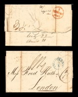 E)1842 NETHERLANDS,  MARITIME MAIL, COVER FROM AMSTERDAM TO LONDON - ...-1852 Prephilately